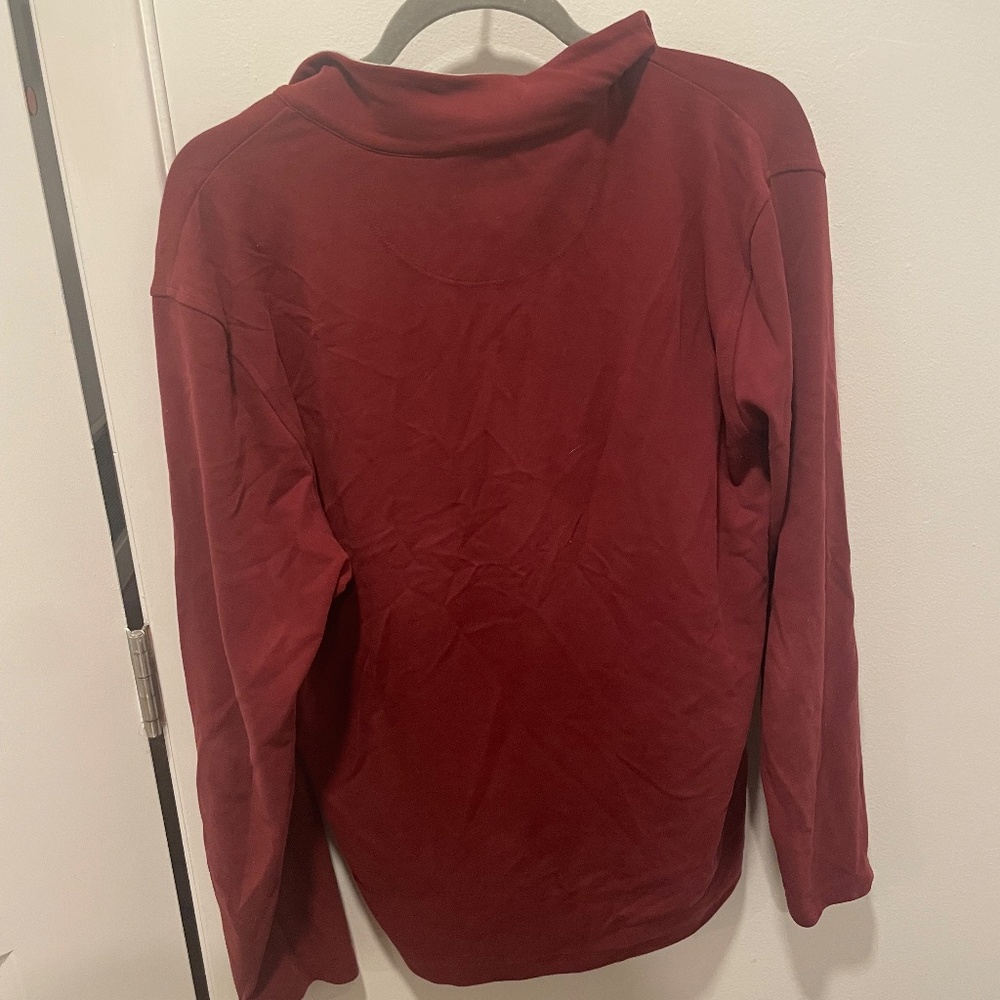 Untuckit Red Quarter Zip - Picture 2 of 2